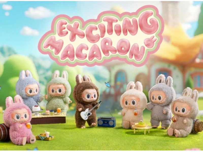 Мягкая игрушка-брелок Pop Mart Labubu Exciting Macaron