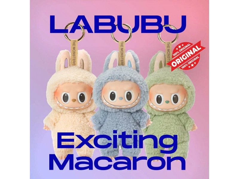 Мягкая игрушка-брелок Pop Mart Labubu Exciting Macaron
