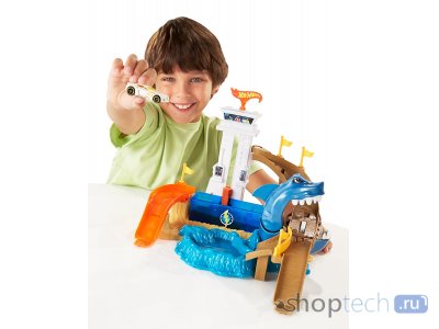 Трек Mattel Hot Wheels Color Shifters: Атака Акулы