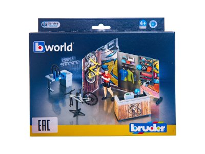 Игровой набор Bruder Велосипедный магазин 63-120