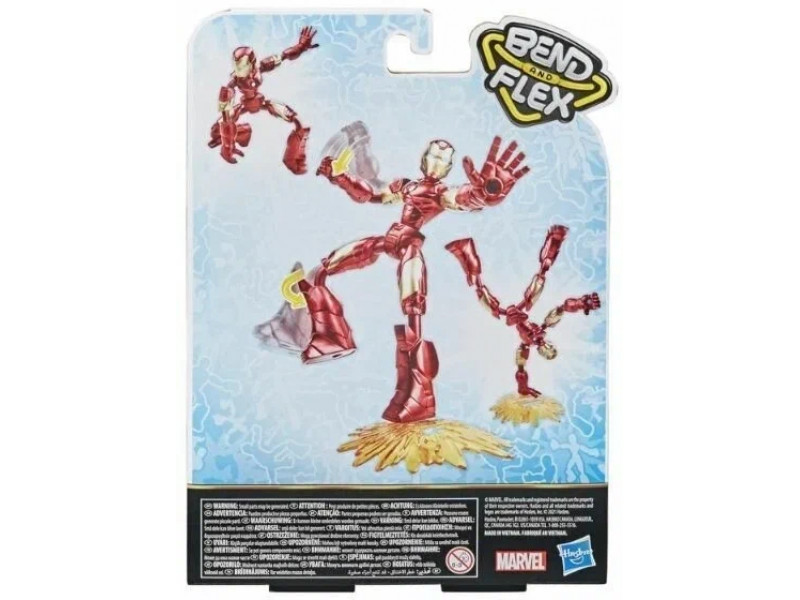 Фигурка Hasbro Bend and Flex Avengers: Железный человек E7870, 15 см
