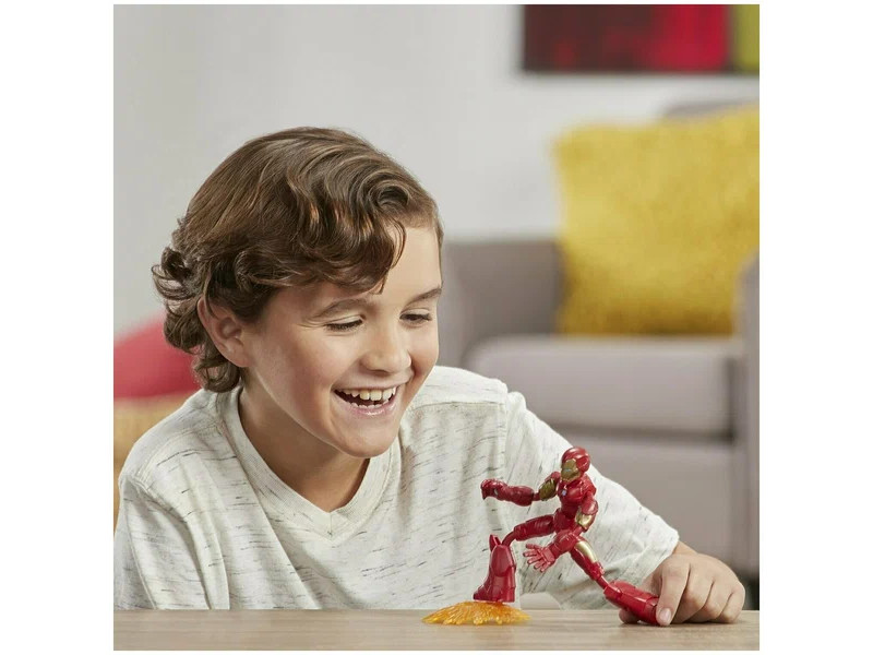 Фигурка Hasbro Bend and Flex Avengers: Железный человек E7870, 15 см