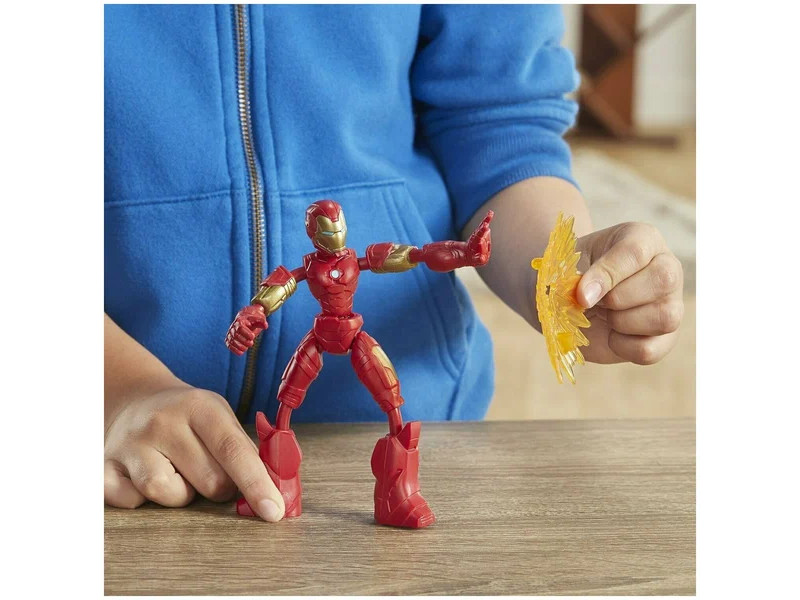Фигурка Hasbro Bend and Flex Avengers: Железный человек E7870, 15 см