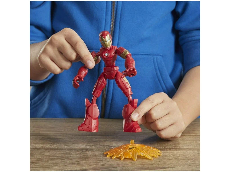 Фигурка Hasbro Bend and Flex Avengers: Железный человек E7870, 15 см