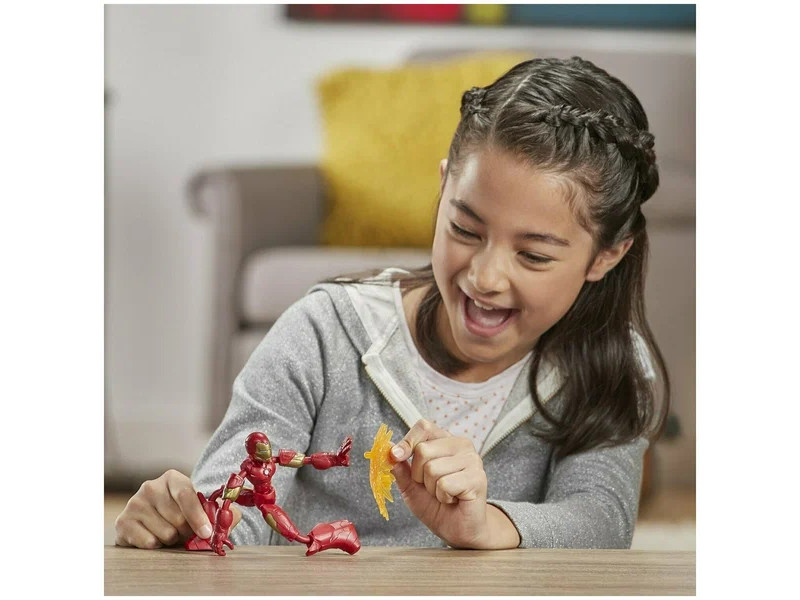 Фигурка Hasbro Bend and Flex Avengers: Железный человек E7870, 15 см