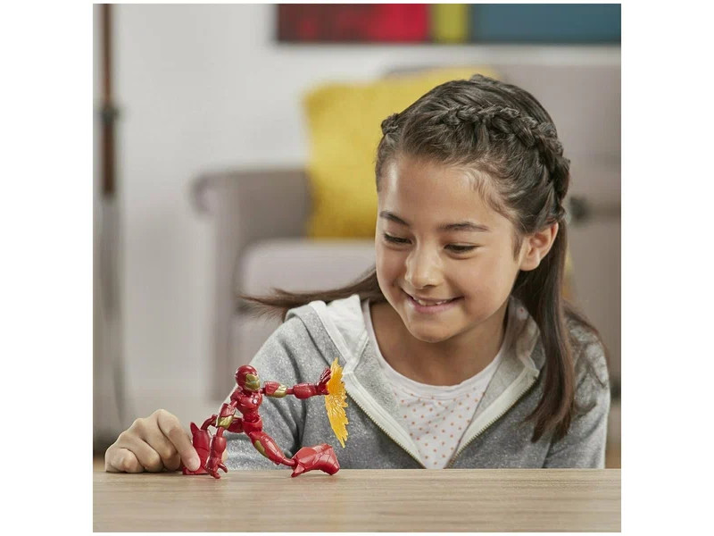 Фигурка Hasbro Bend and Flex Avengers: Железный человек E7870, 15 см