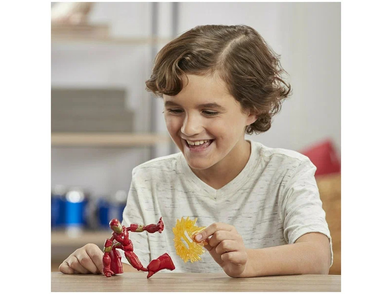 Фигурка Hasbro Bend and Flex Avengers: Железный человек E7870, 15 см