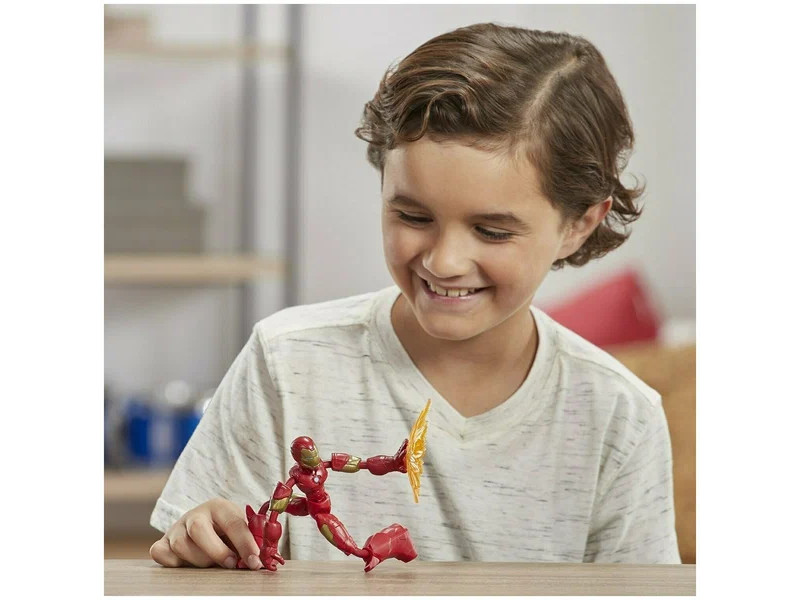 Фигурка Hasbro Bend and Flex Avengers: Железный человек E7870, 15 см