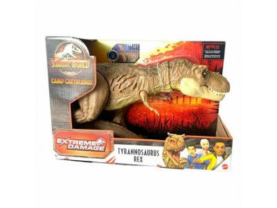 Фигурка Mattel Jurassic World Тираннозавр Рекс экстремальные повреждения GWN26
