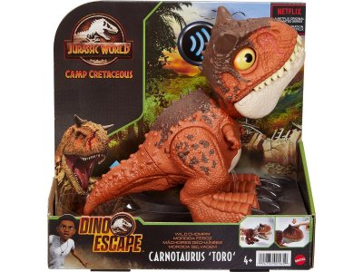 Фигурка Mattel Jurassic World - Жующий Карнотавр Торо HBY84, 12.7 см
