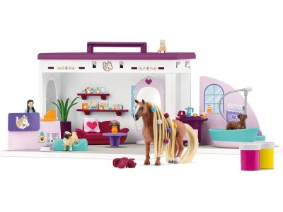 Игровой набор SCHLEICH 42614 Салон красоты для домашних животных Софии