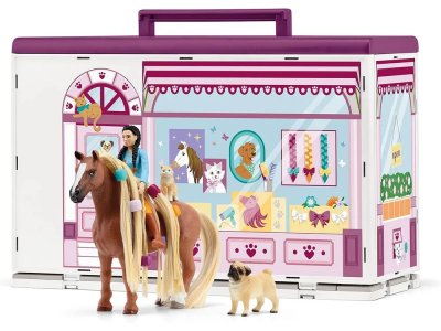 Игровой набор SCHLEICH 42614 Салон красоты для домашних животных Софии