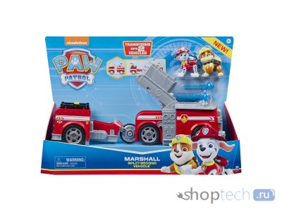 Игровой набор Spin Master Paw Patrol Машинка-трансформер с Маршаллом Paw Patrol 6056035
