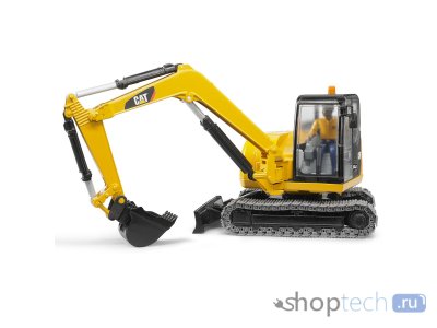 Экскаватор Bruder Cat мини с рабочим (02-466) 1:16