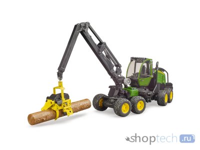 Харвестер Bruder лесозаготовочный John Deere 1270G, с бревном 02-135