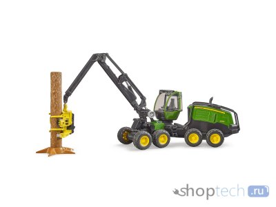 Харвестер Bruder лесозаготовочный John Deere 1270G, с бревном 02-135