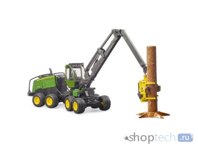 Харвестер Bruder лесозаготовочный John Deere 1270G, с бревном 02-135
