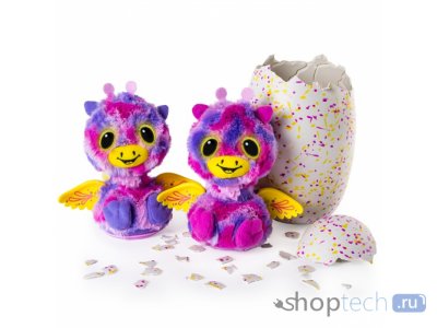Интерактивная игрушка Hatchimals близнецы питомцы вылупляющиеся из яйца 19110-PINK
