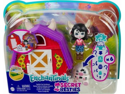 Кукла Enchantimals Секретные лучшие друзья Ферма Кембри Му GTM48