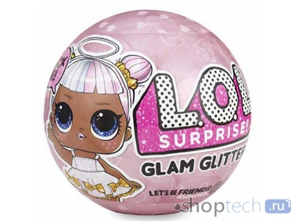 Кукла-сюрприз MGA Entertainment в шаре LOL Surprise 2 Glam Glitter, 8 см