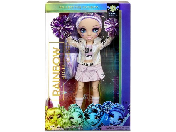 Кукла Rainbow High Cheerleader Squad Violet Willow, 572084