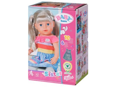 Интерактивная кукла Zapf Creation Baby Born Сестричка, 43см, 833728