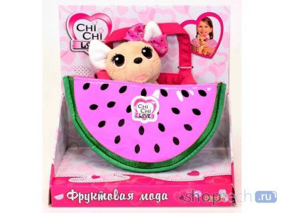 Мягкая игрушка Simba Chi-Chi love - Фруктовая мода с сумочкой 5893116