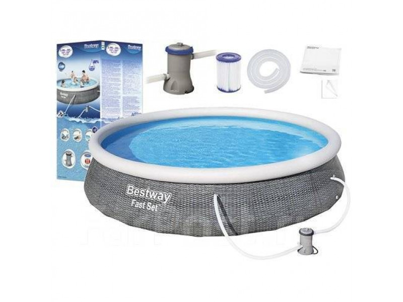 Надувной бассейн Bestway Fast Set 57376 396х84 см